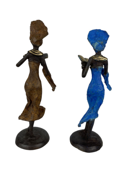 Bronze-Skulptur "Femme avec livre" by Karim